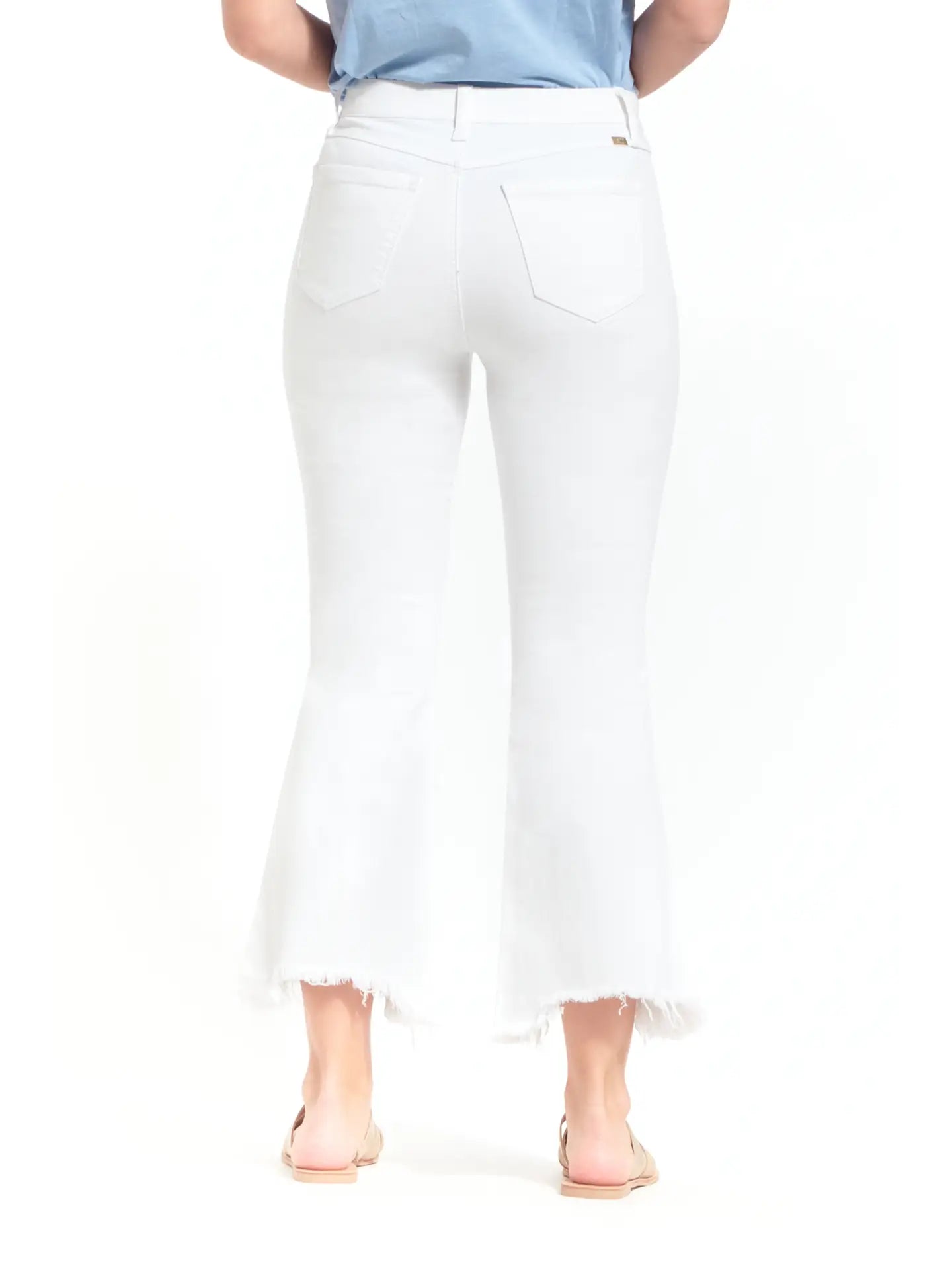 27" Luxe Demi Boot Jean w/ Sharkbite Hem