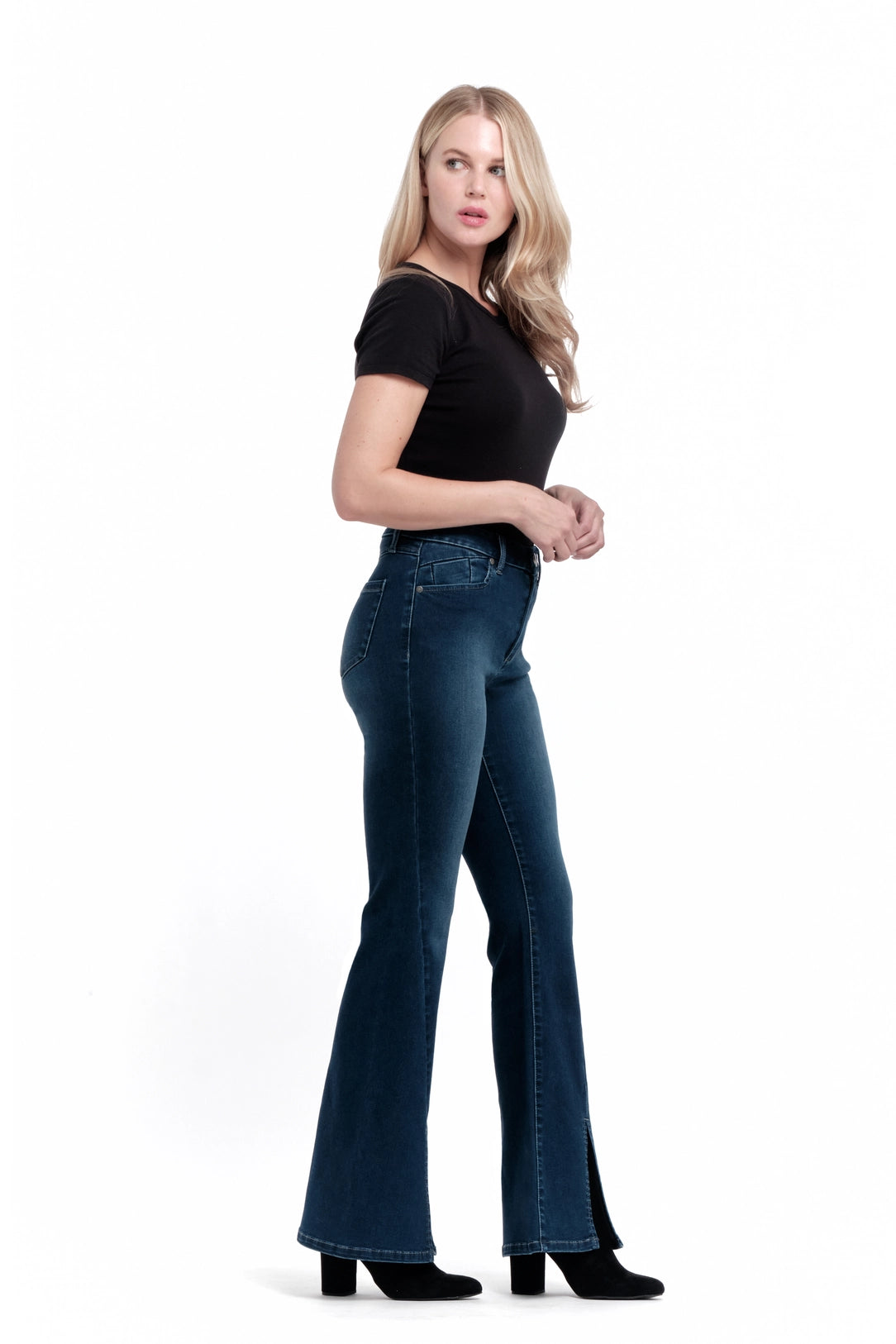 32" Better Butter Flair Jean w/ Front Slit Hem