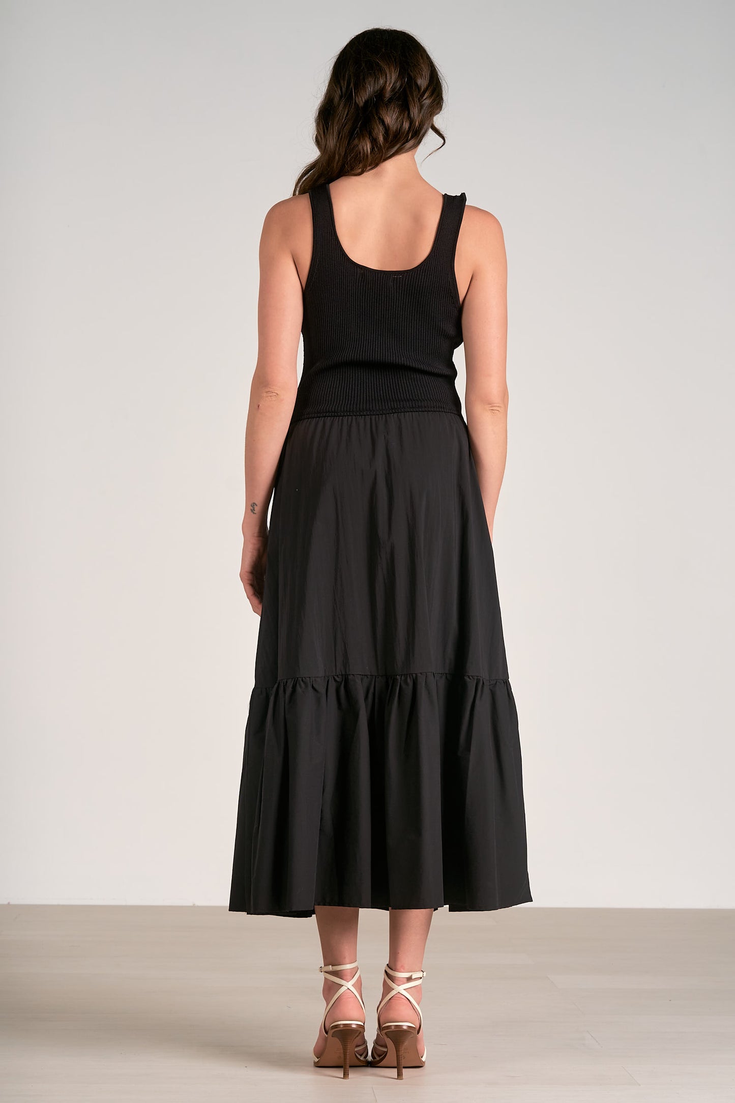 Maxi Tank Mixed Media Dress