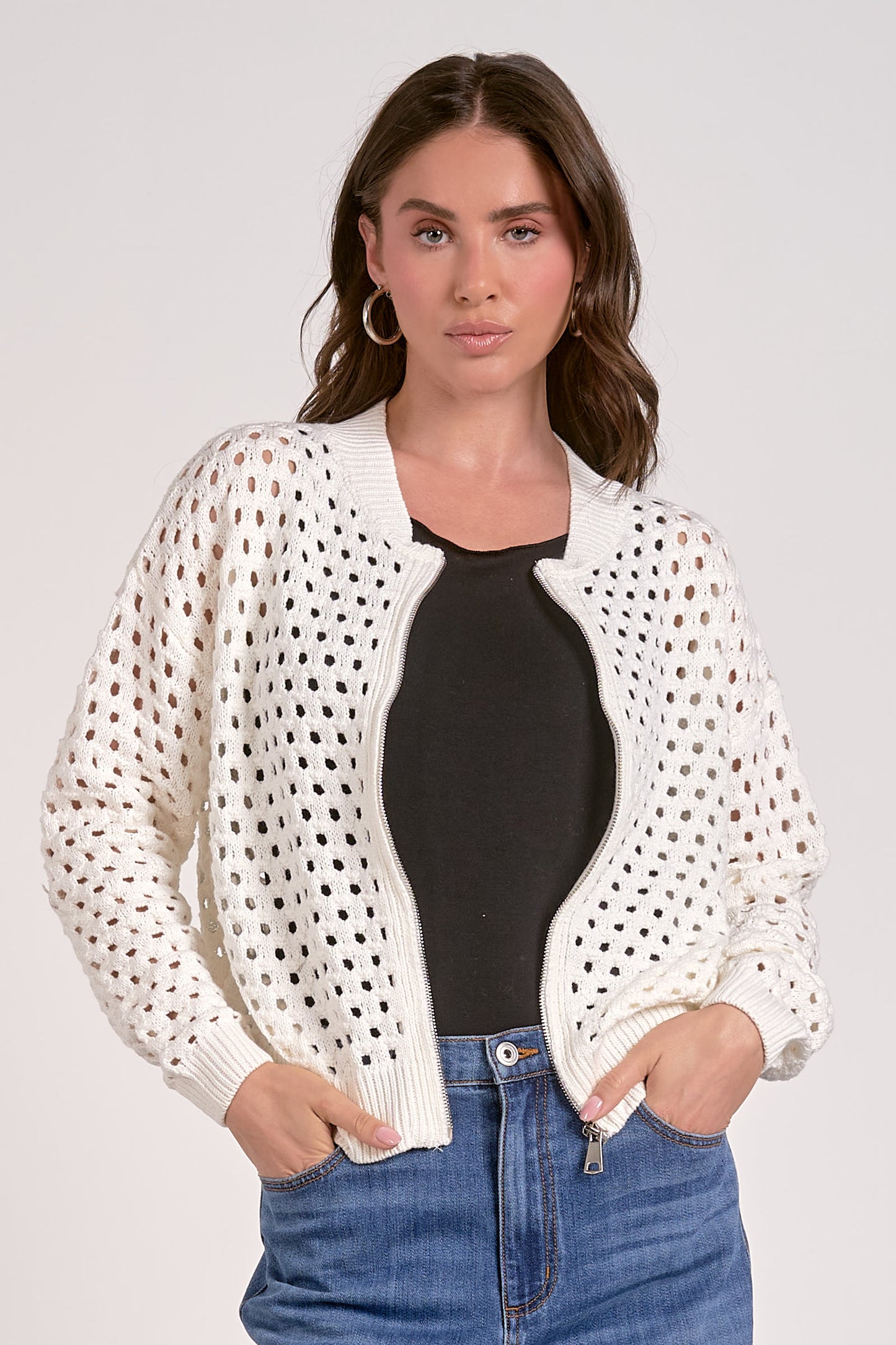 Zip Sweater Cardigan