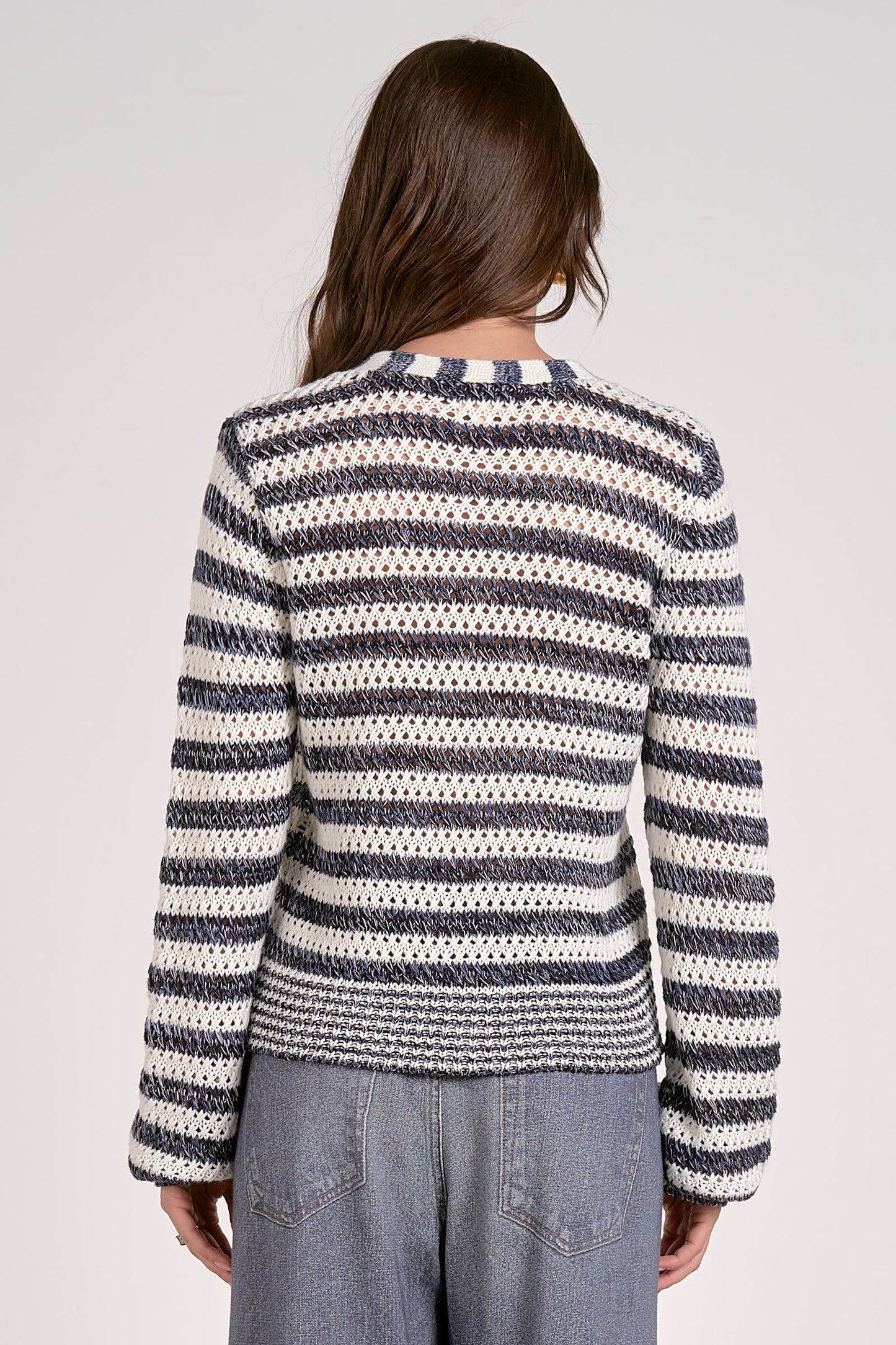 Navy Stripe Cardigan