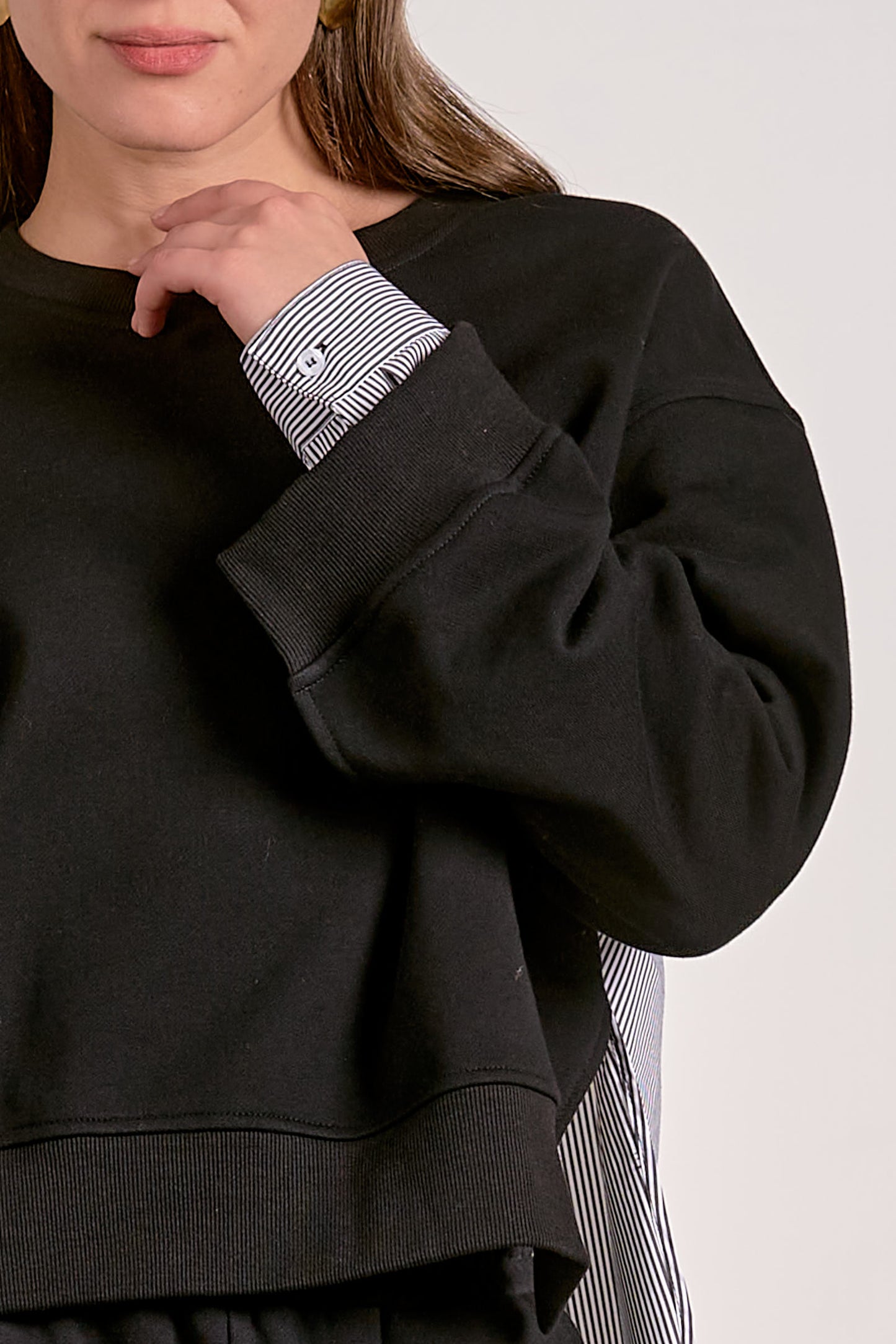 Mixed Media Sweatshirt
