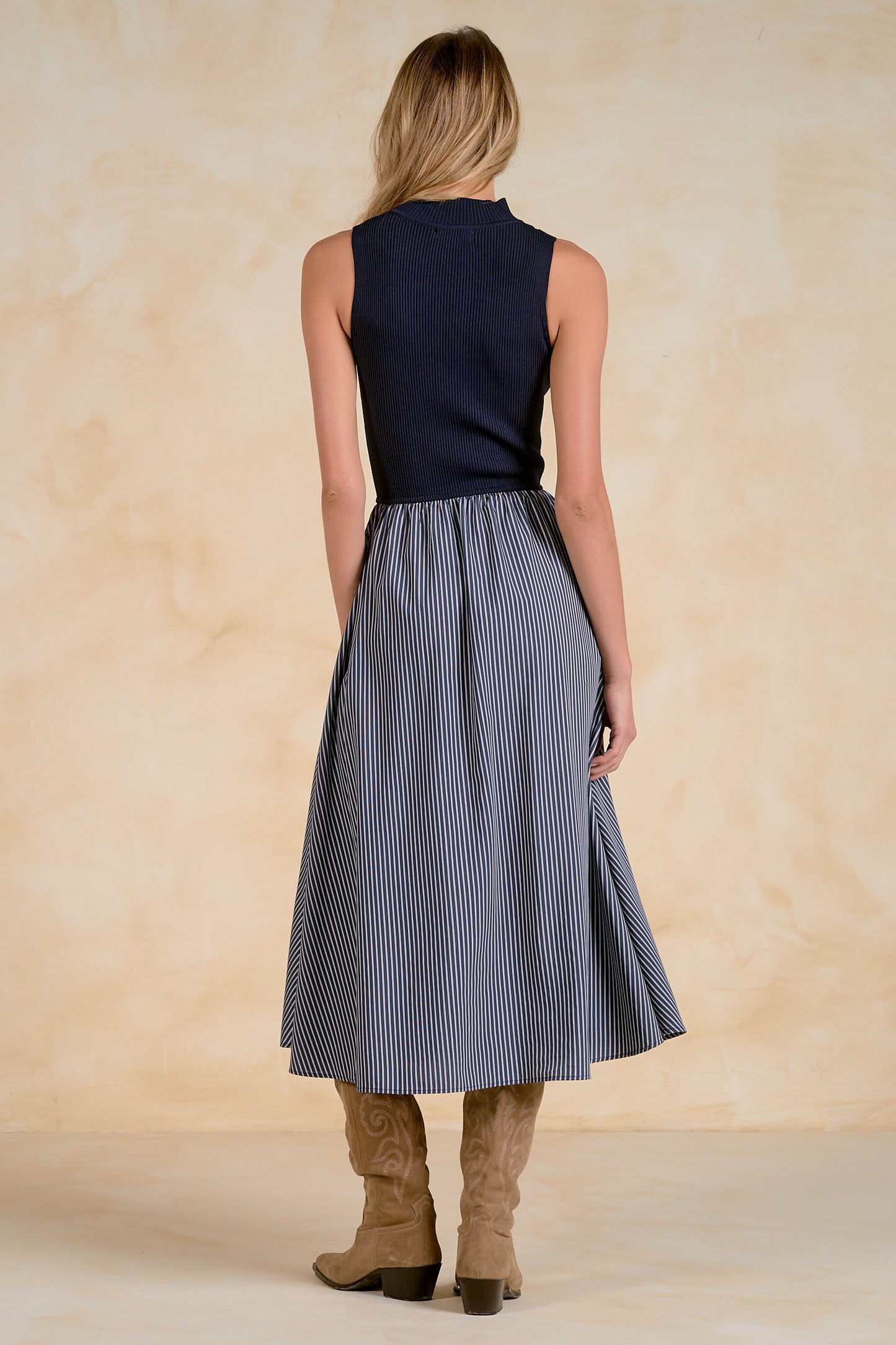 Kathy Mixed Media Dress