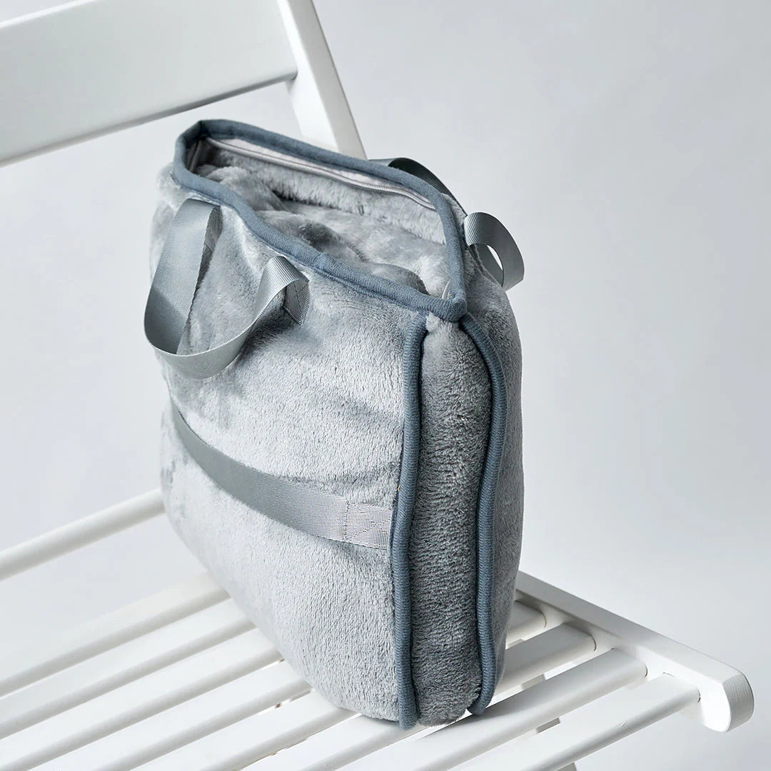 Travel Cozy 4-in-1 Solid Luxury Velour Blanket - Pillow