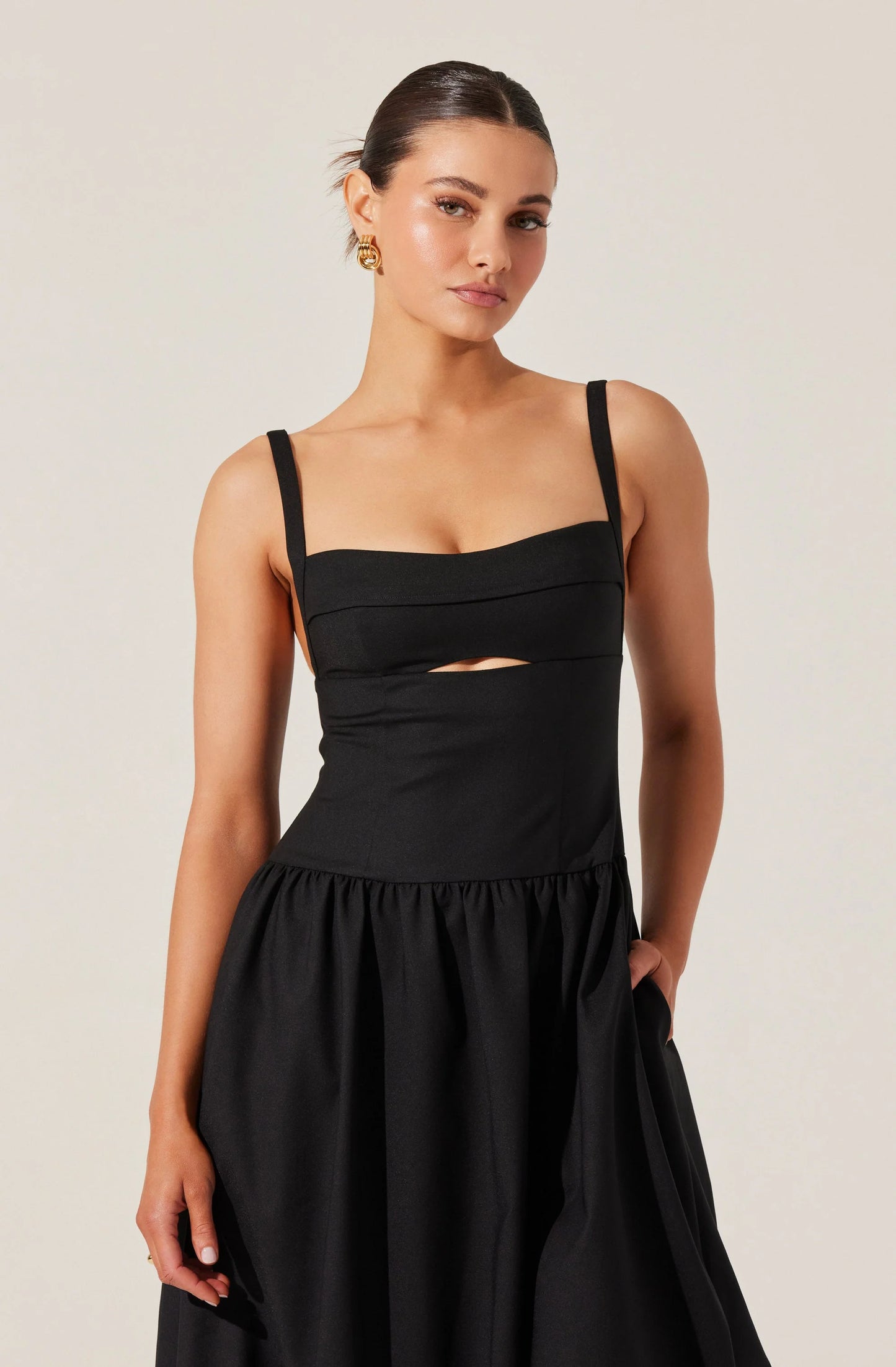 Sleeveless Bubble Midi Dress