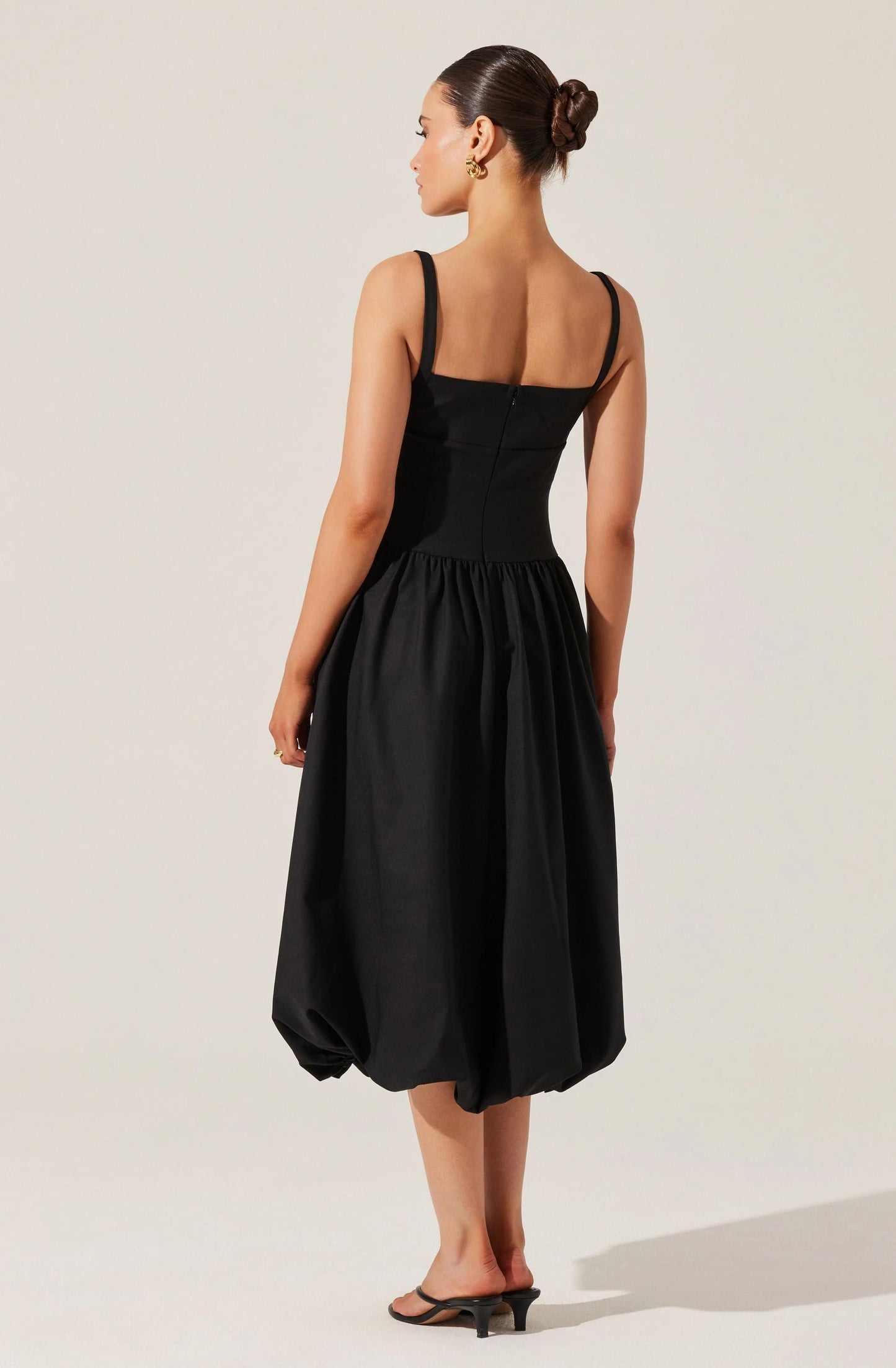 Sleeveless Bubble Midi Dress