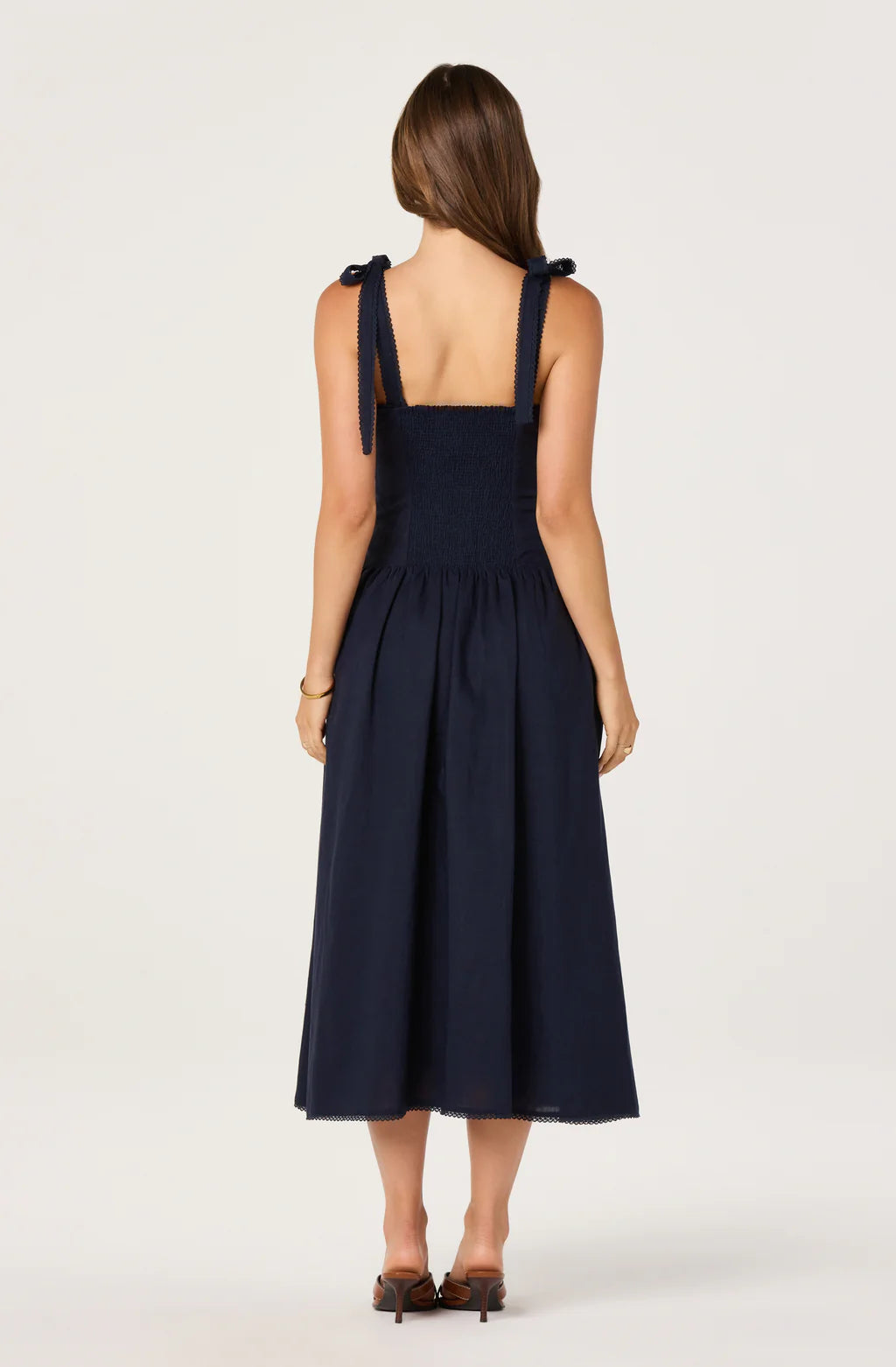 Marie Drop Waist Midi Dress