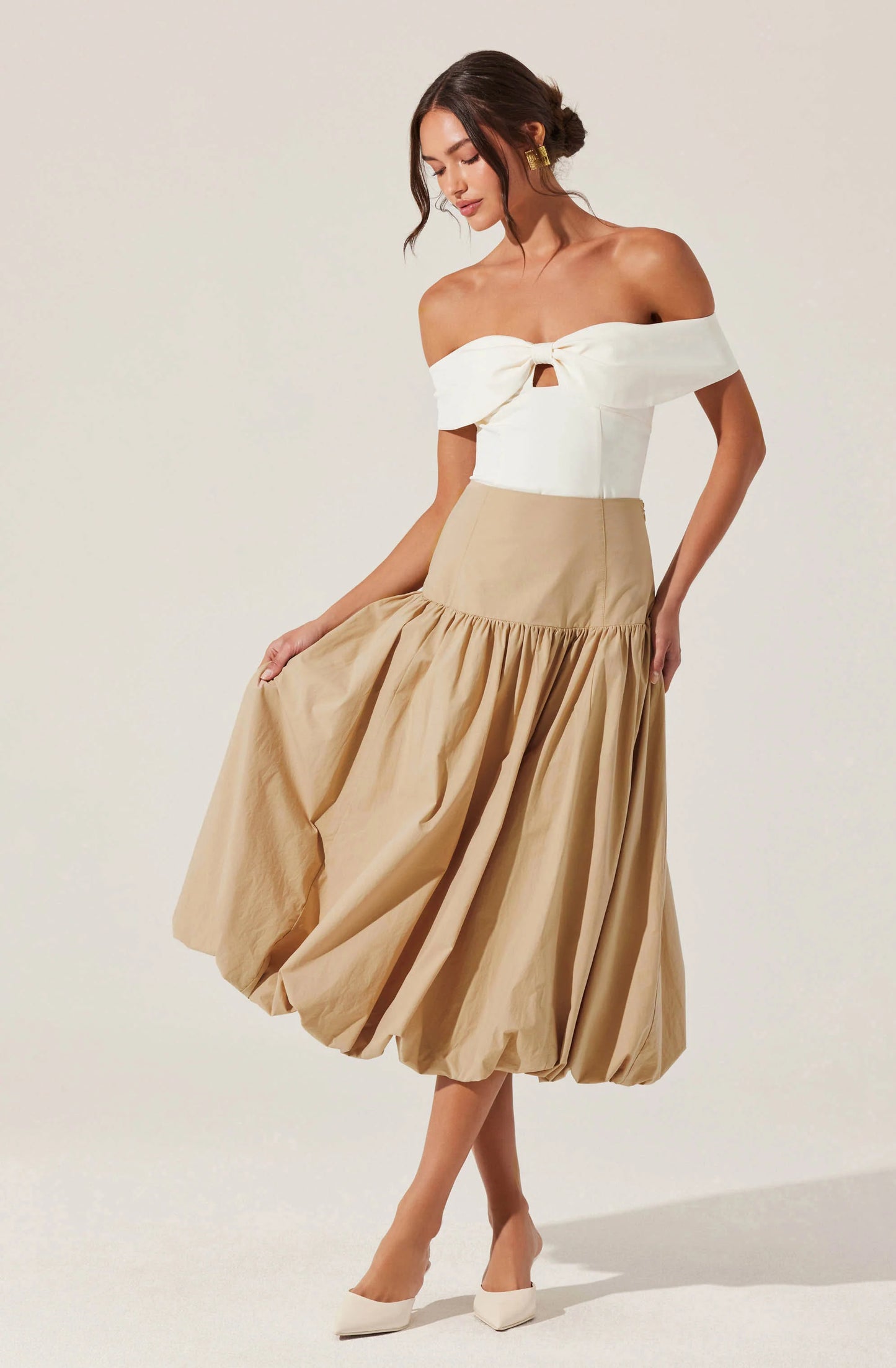 Drop Waist Bubble Skirt
