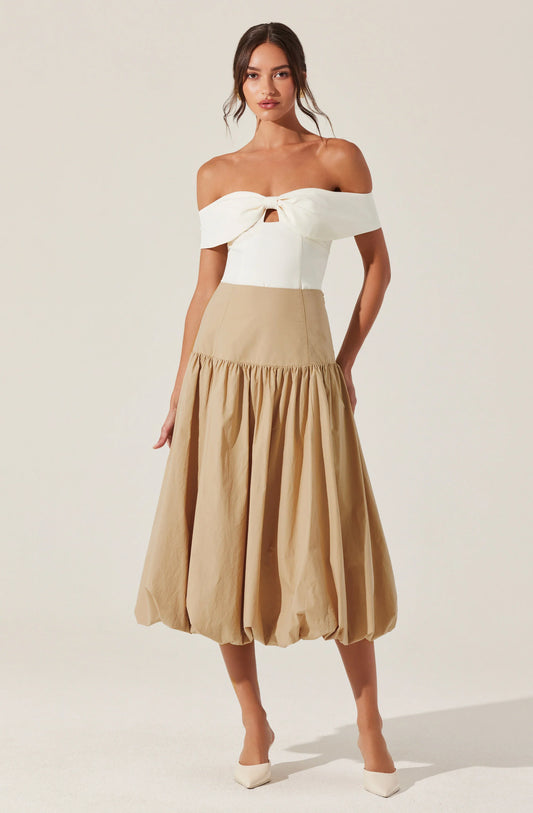 Drop Waist Bubble Skirt