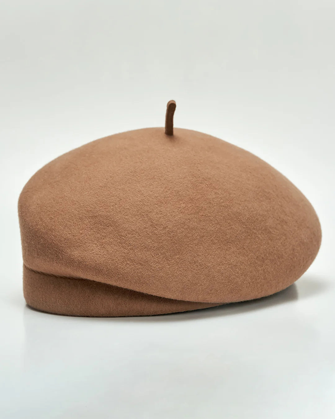 Felted Virgin Wool Teardrop Beret Hat