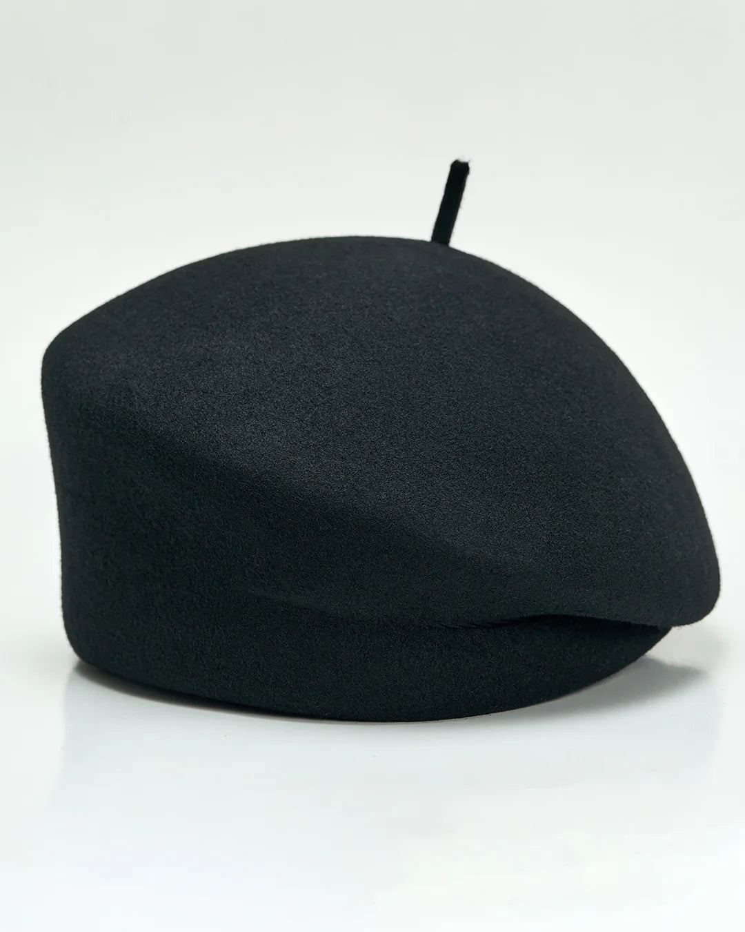 Felted Virgin Wool Teardrop Beret Hat