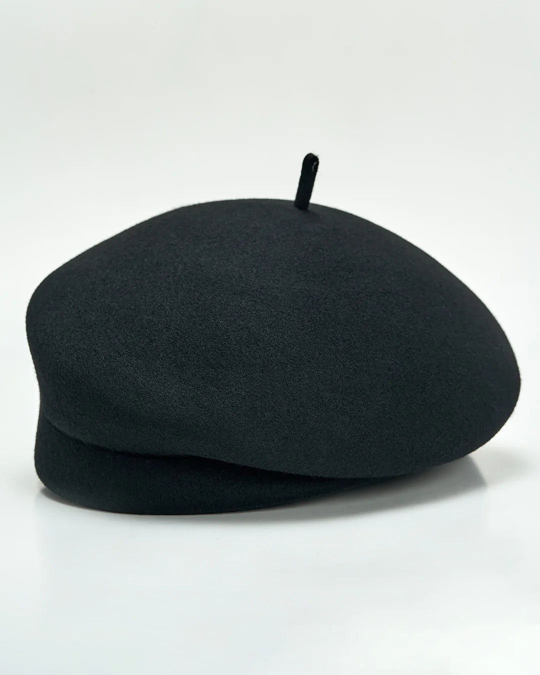 Felted Virgin Wool Teardrop Beret Hat