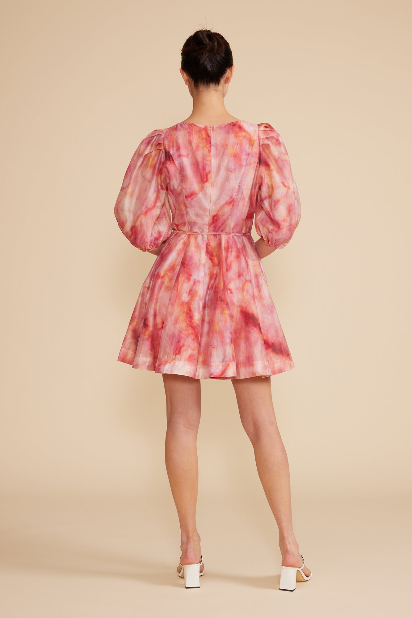 Puff Sleeve Mini Dress