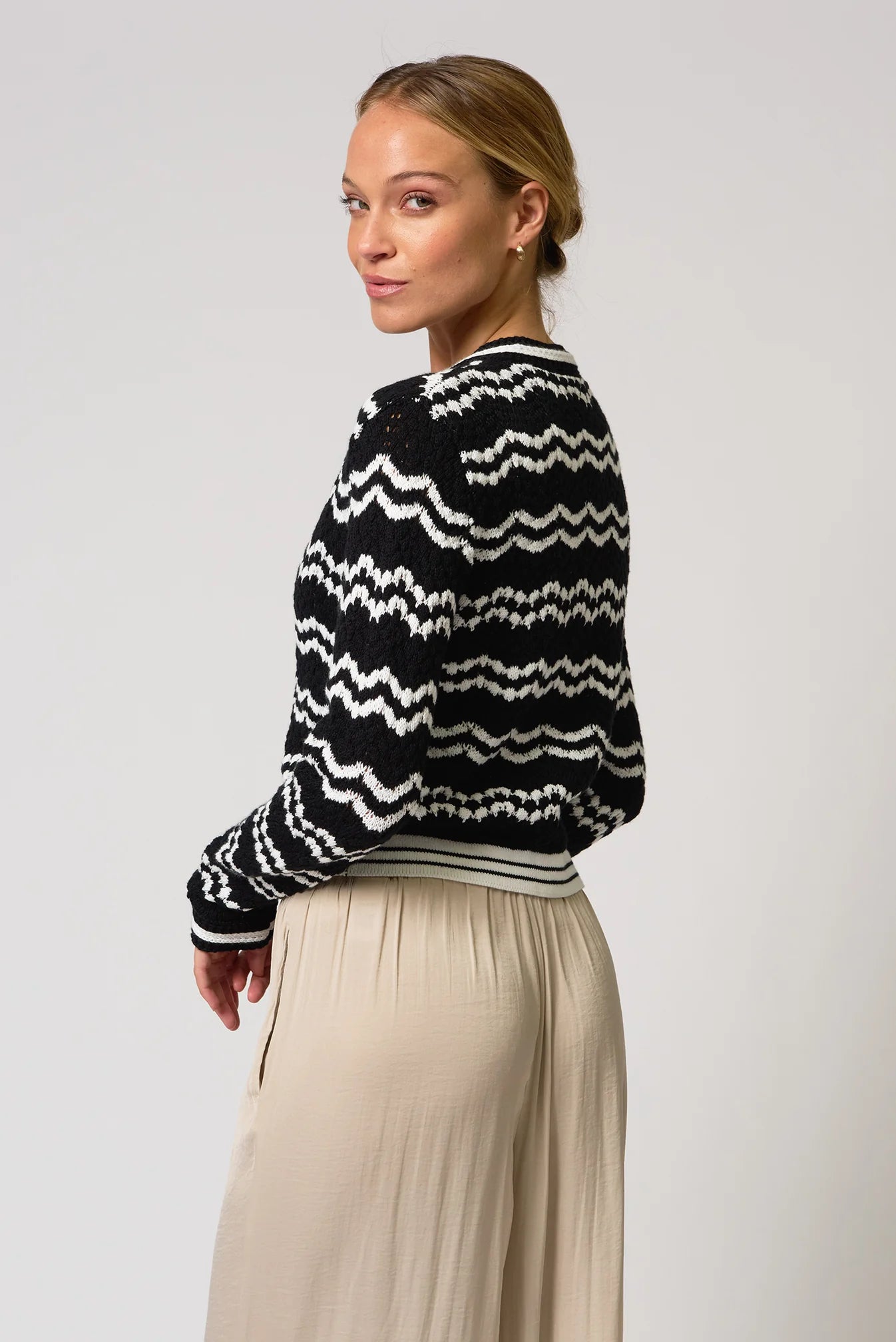 Wave Crochet Cardi