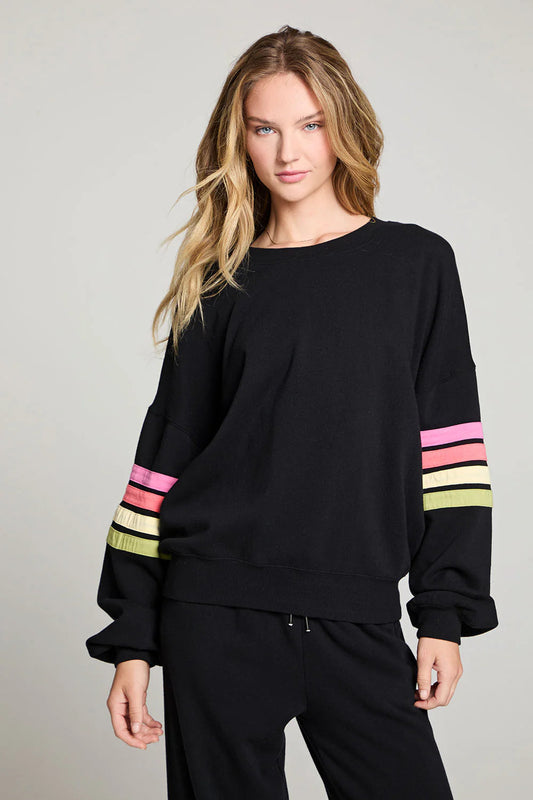 Rainbow Strappings Long Sleeve Pullover