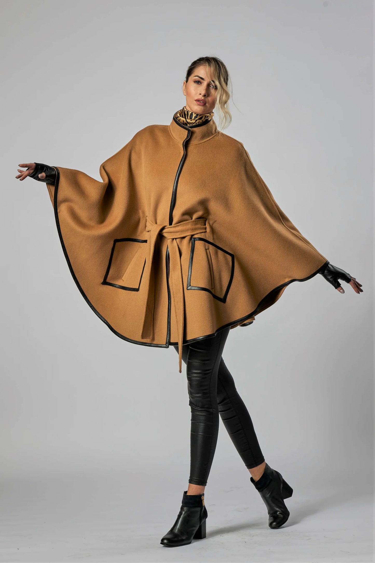 Belted Cape Coat