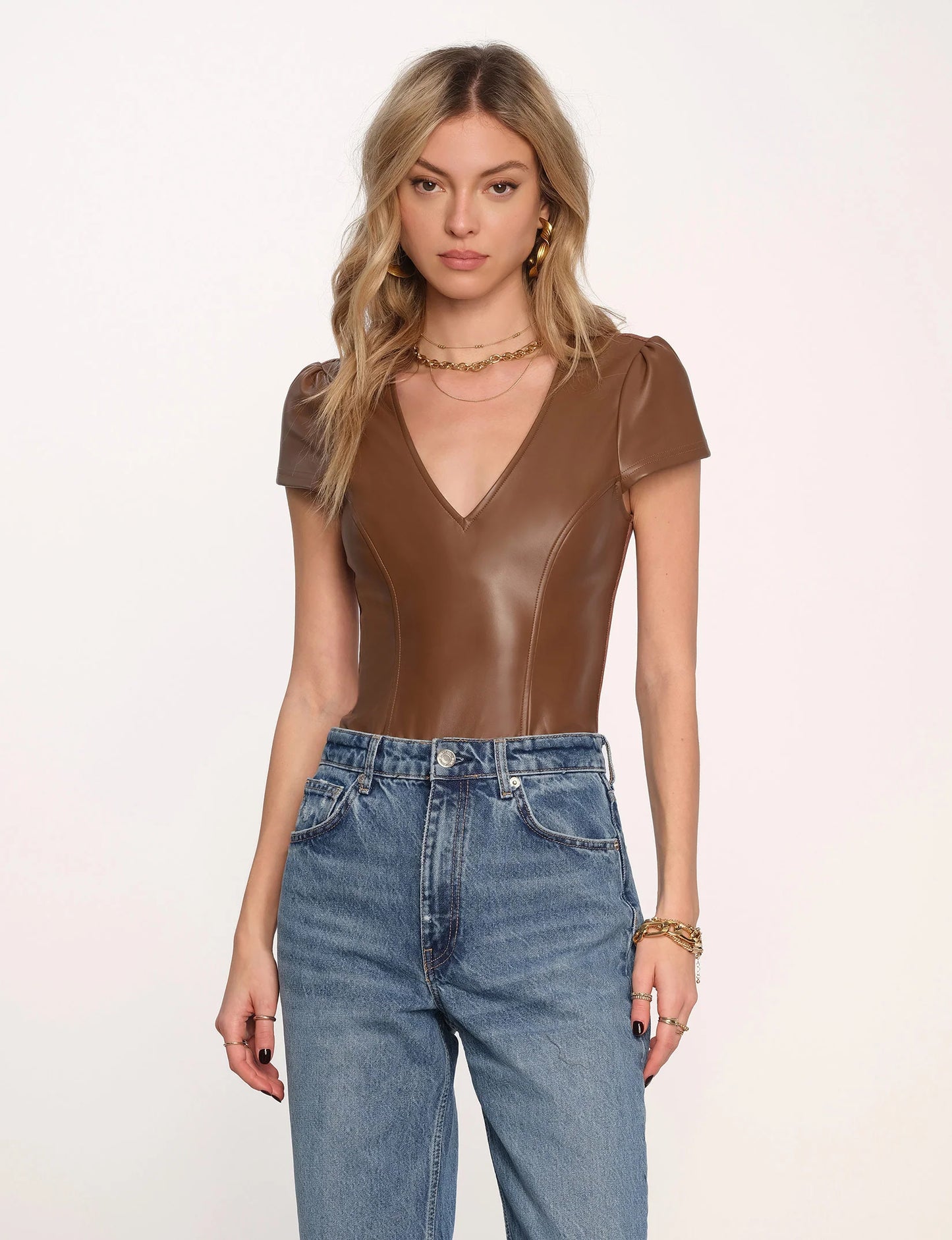 Vegan Leather Bodysuit
