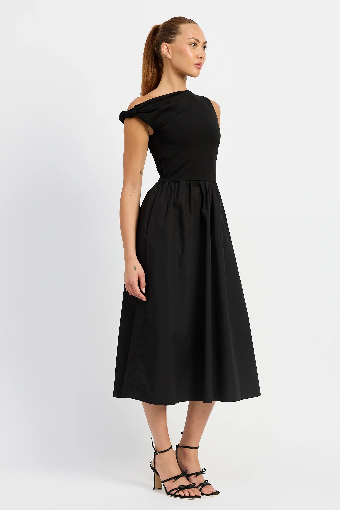 Parker Mixed Media Midi Dress