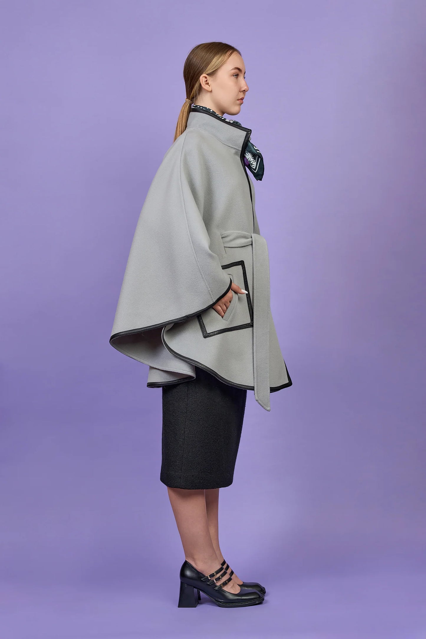 Belted Cape Coat