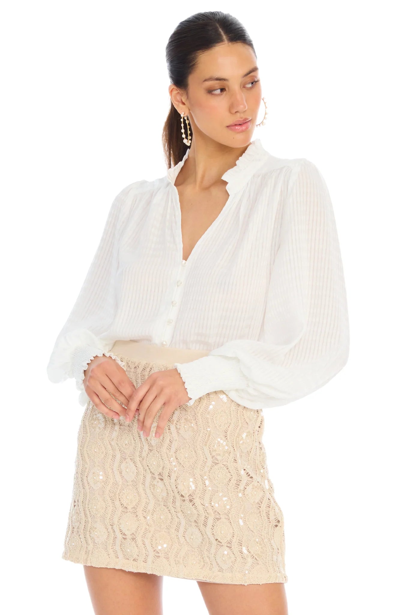 Beaded Dawn Mini Skirt