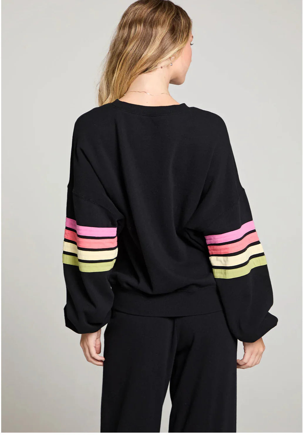 Rainbow Strappings Long Sleeve Pullover