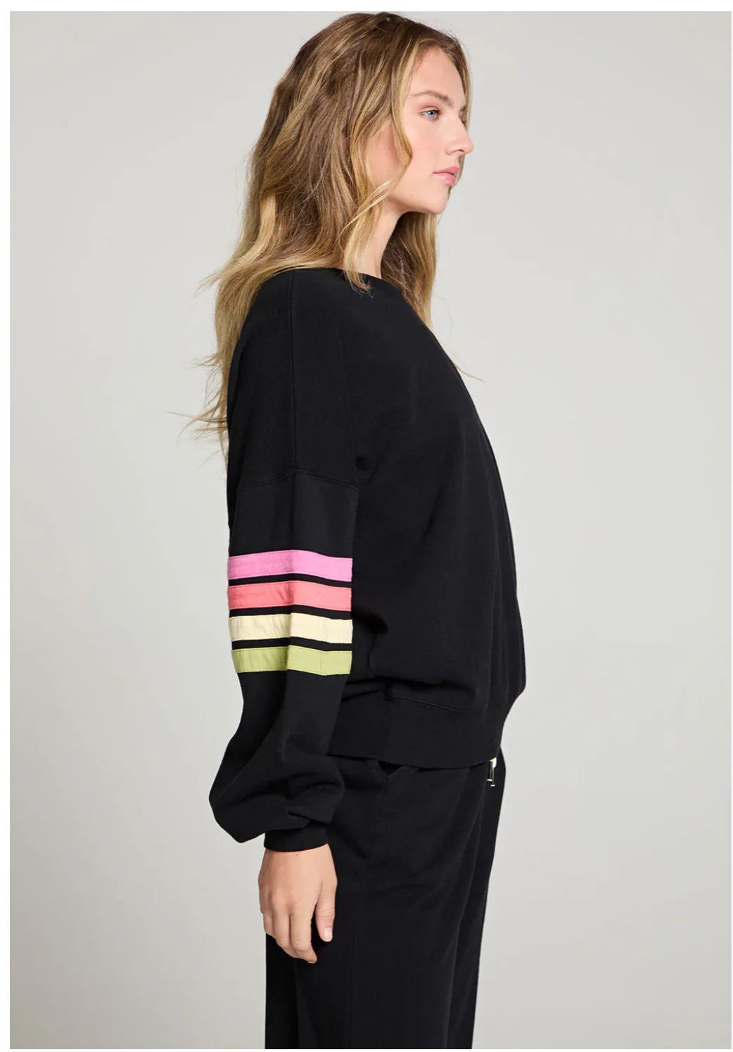 Rainbow Strappings Long Sleeve Pullover