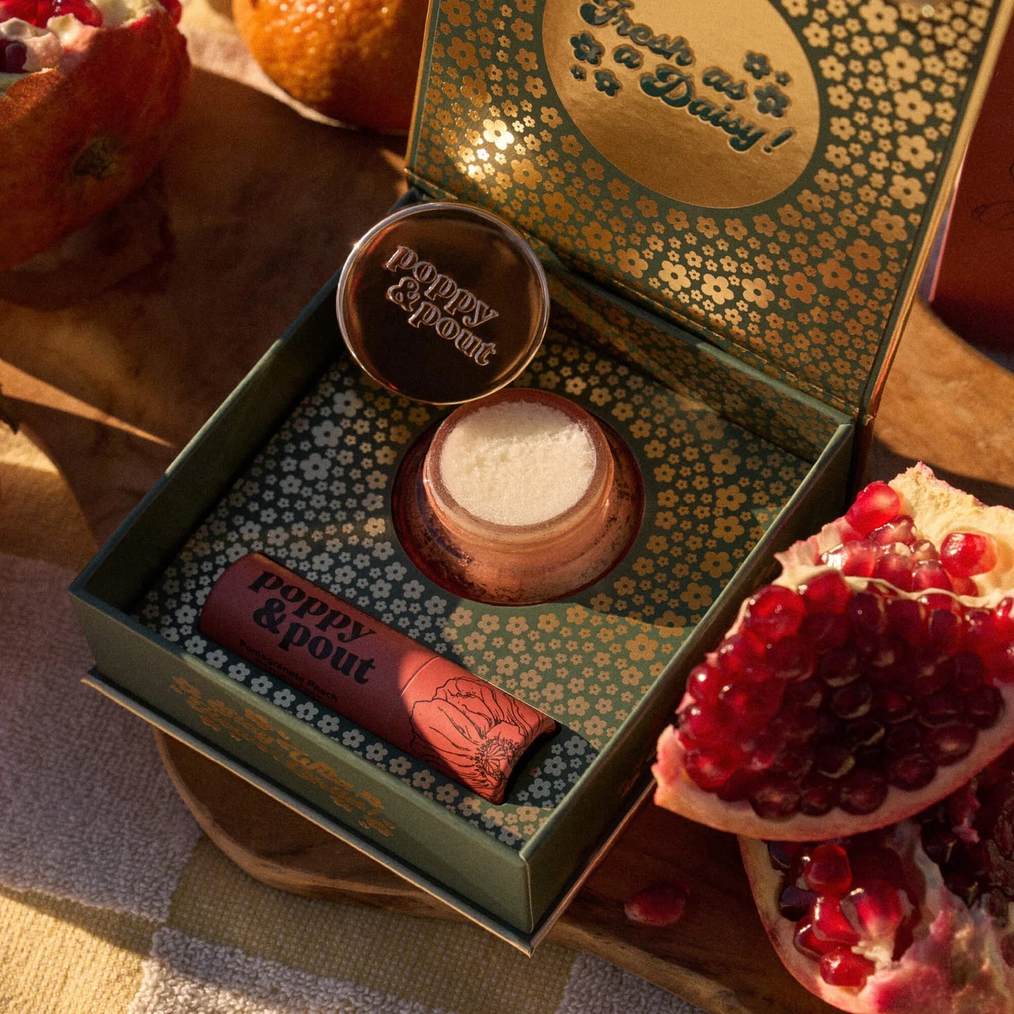 Pomegranate Peach Lip Care Duo Gift Set