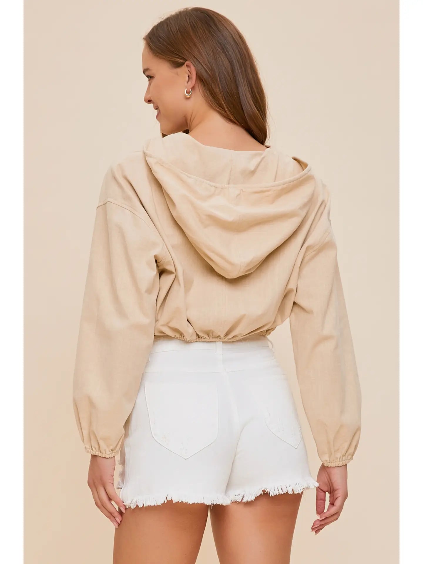 Square Pocket Cropped Jacket