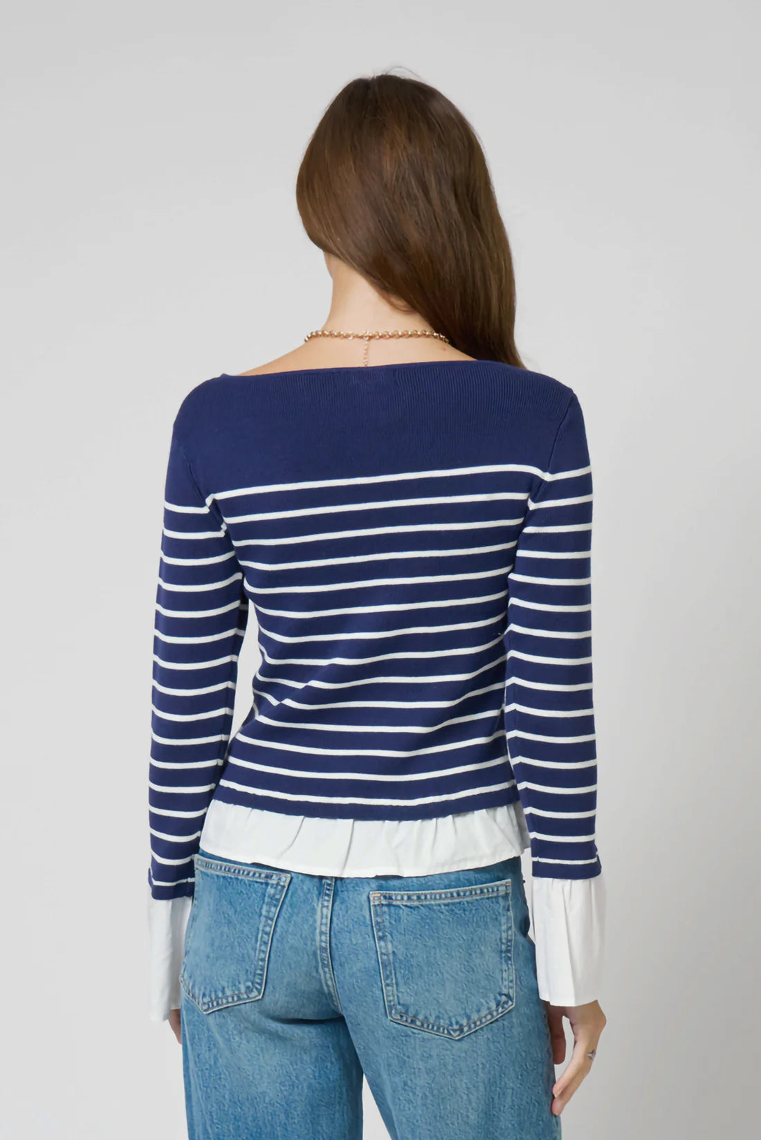 Kendall Nautical Stripe Boatneck Twofer