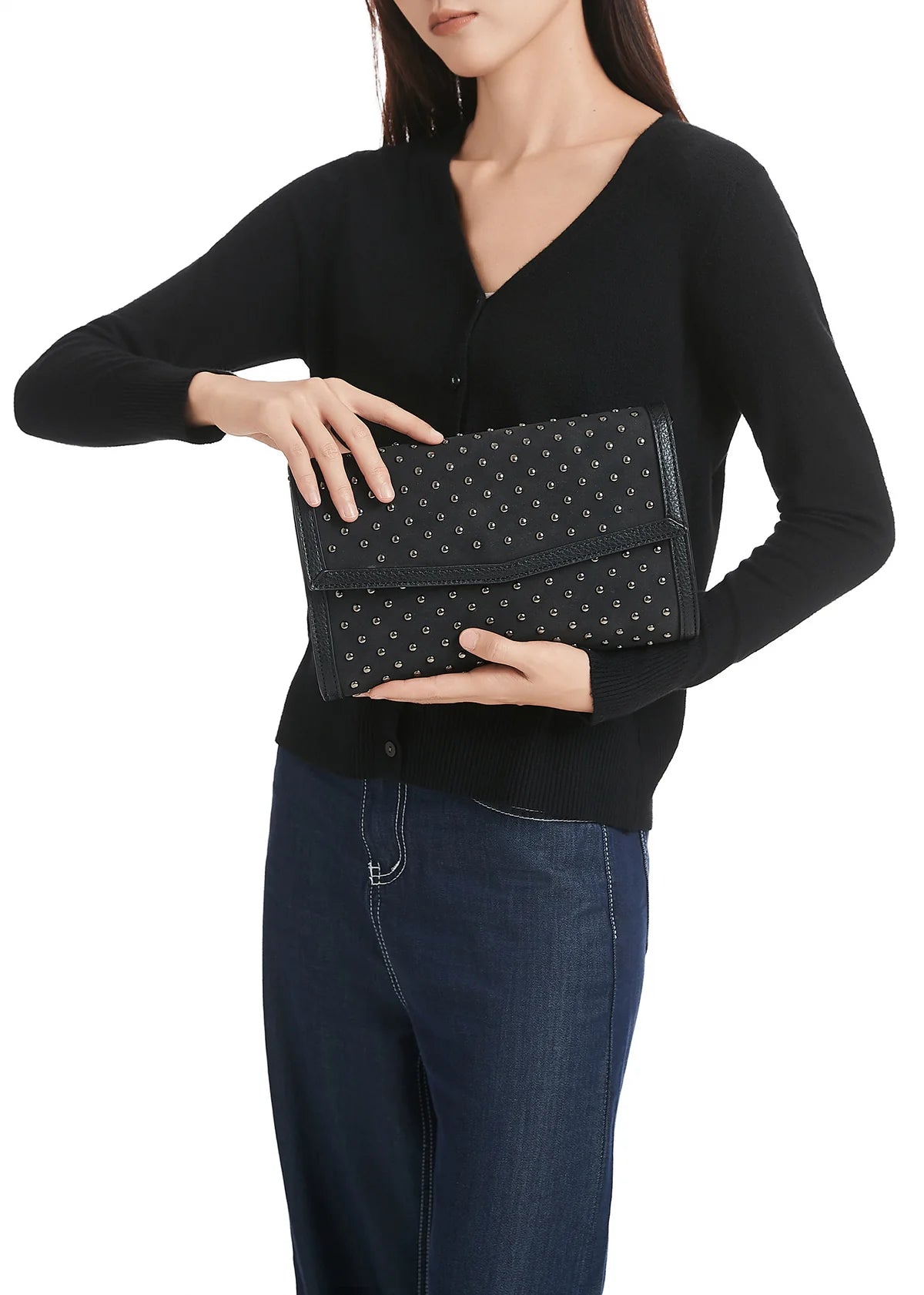 Becky Studded Clutch