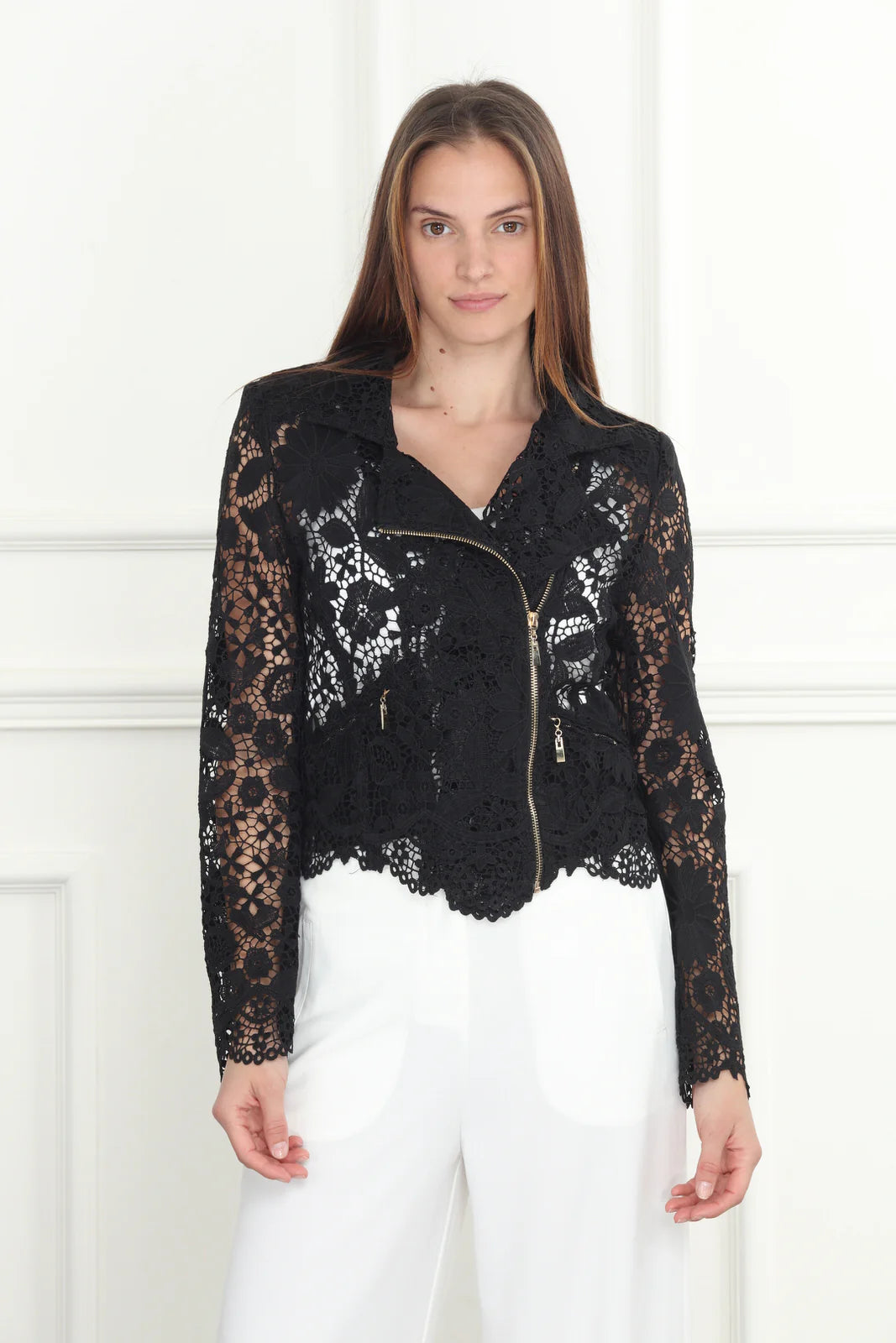 Lace Moto Jacket