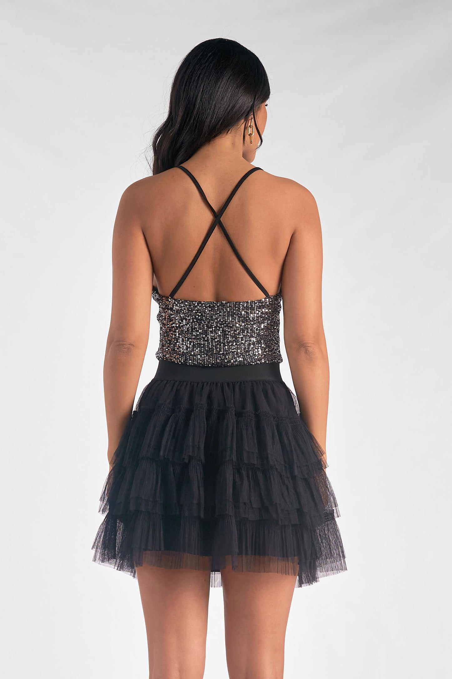 Layered Tulle Mini Skirt