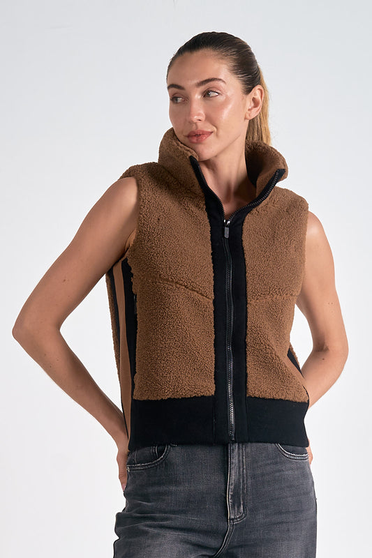 Teddy Zip Up Vest