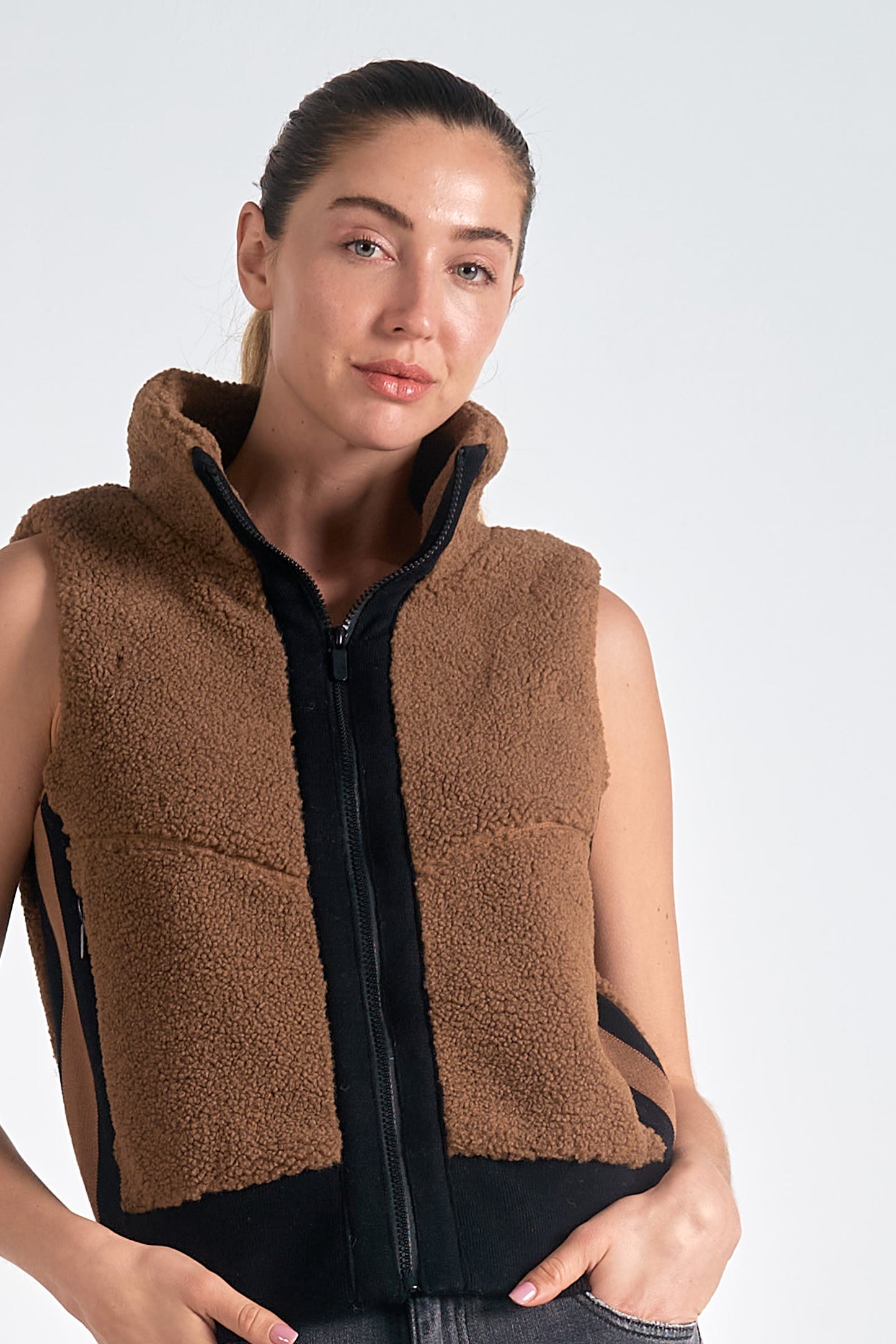 Teddy Zip Up Vest