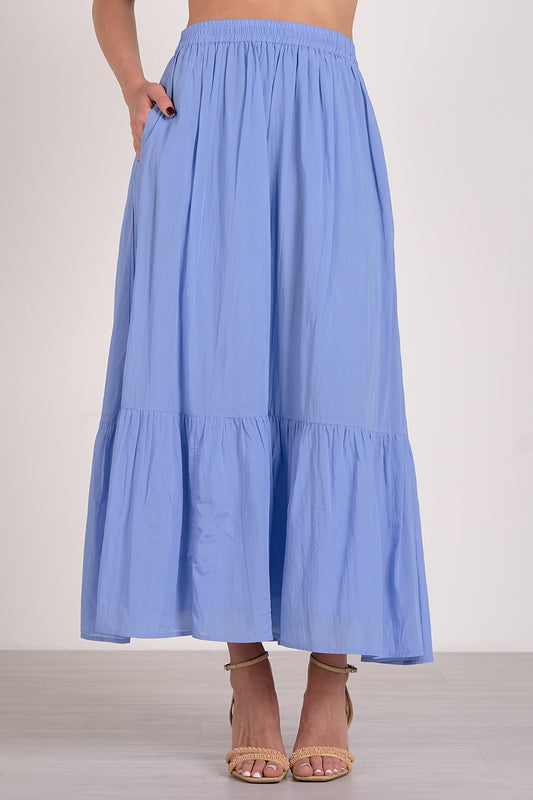 Midi Tiered Skirt