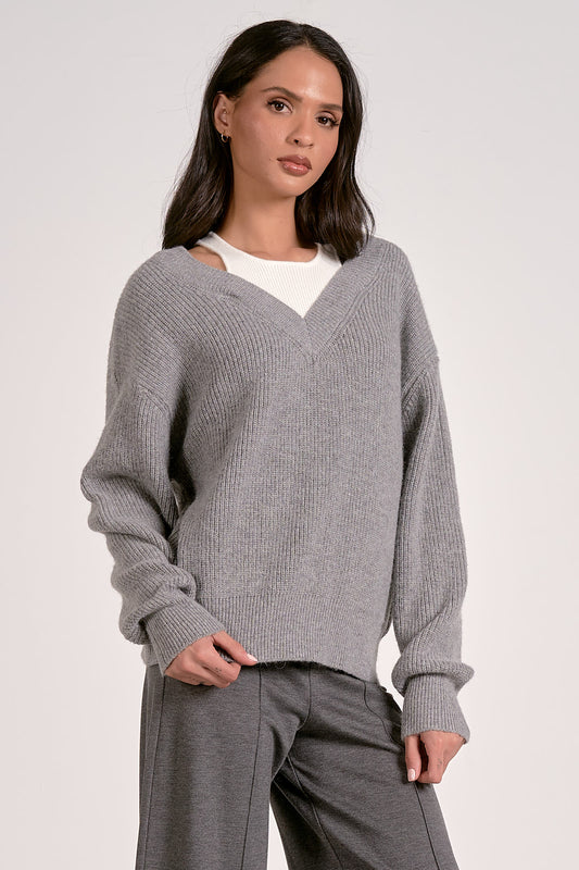 Layered Tank Sweater