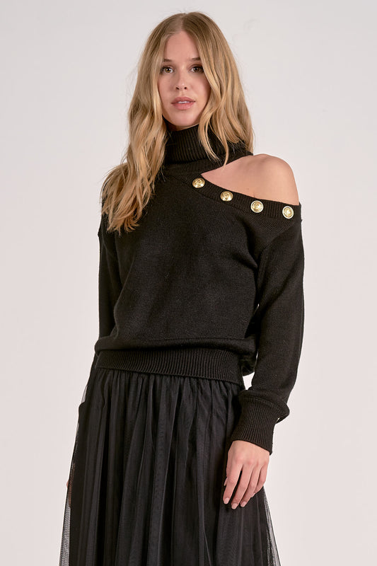 Open Shoulder Sweater