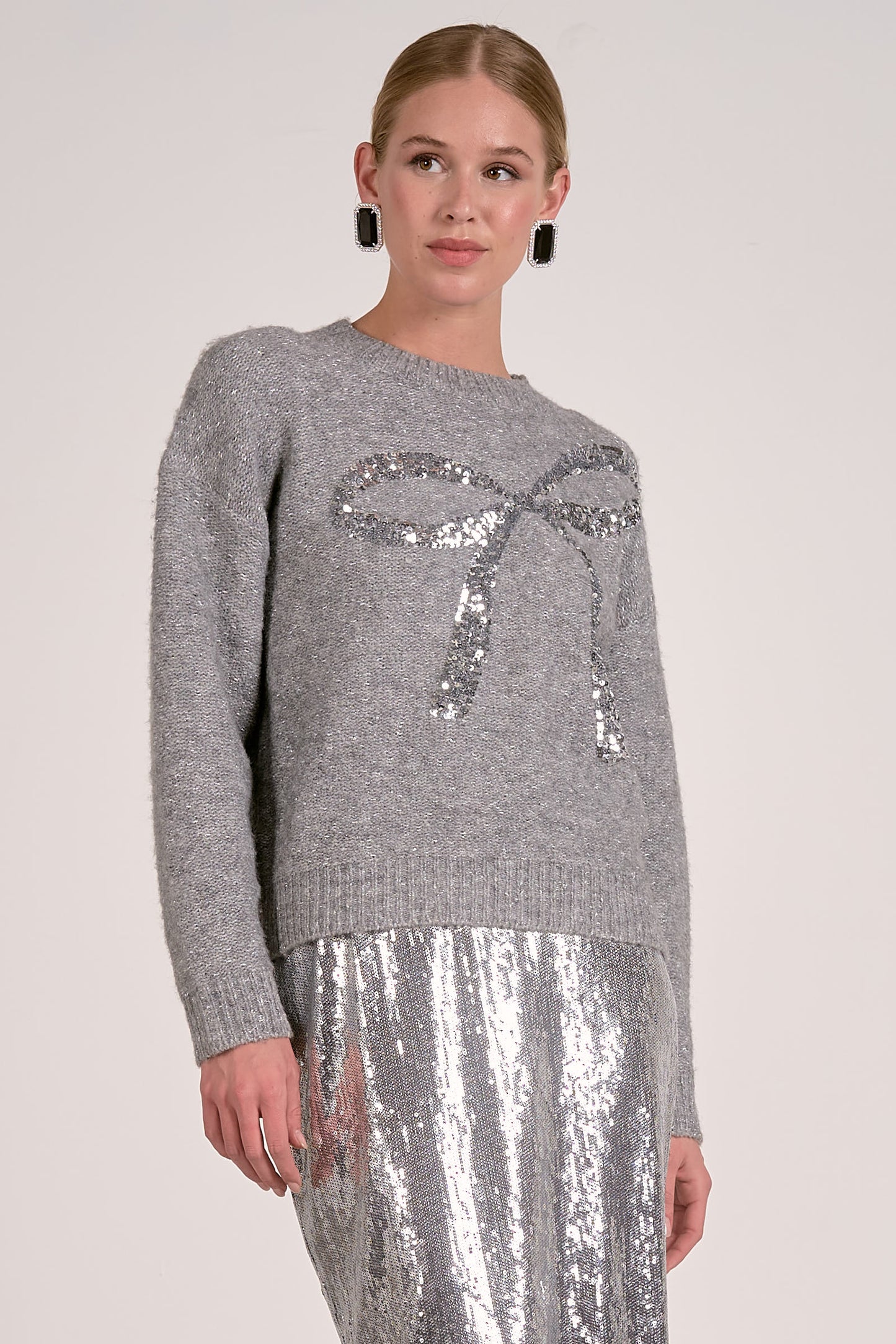 Silver Bow Sweater