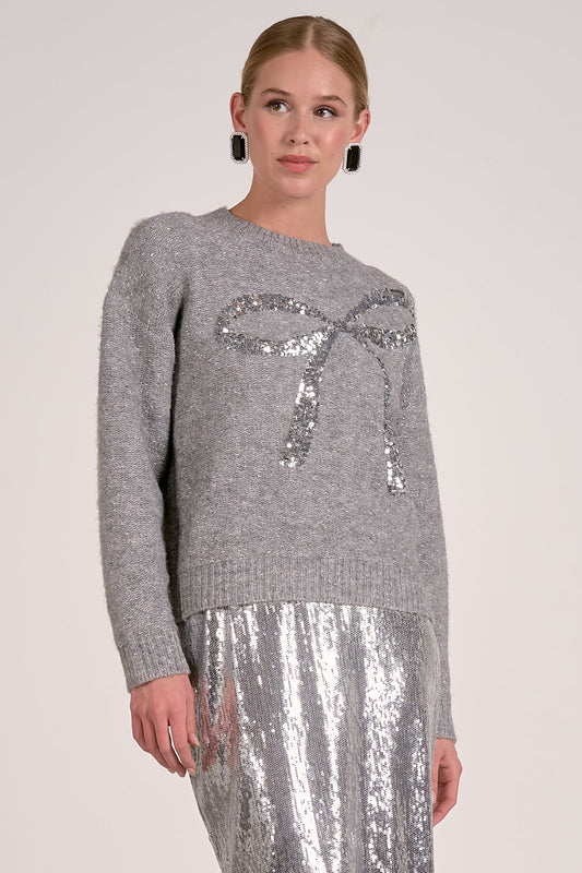 Silver Bow Sweater