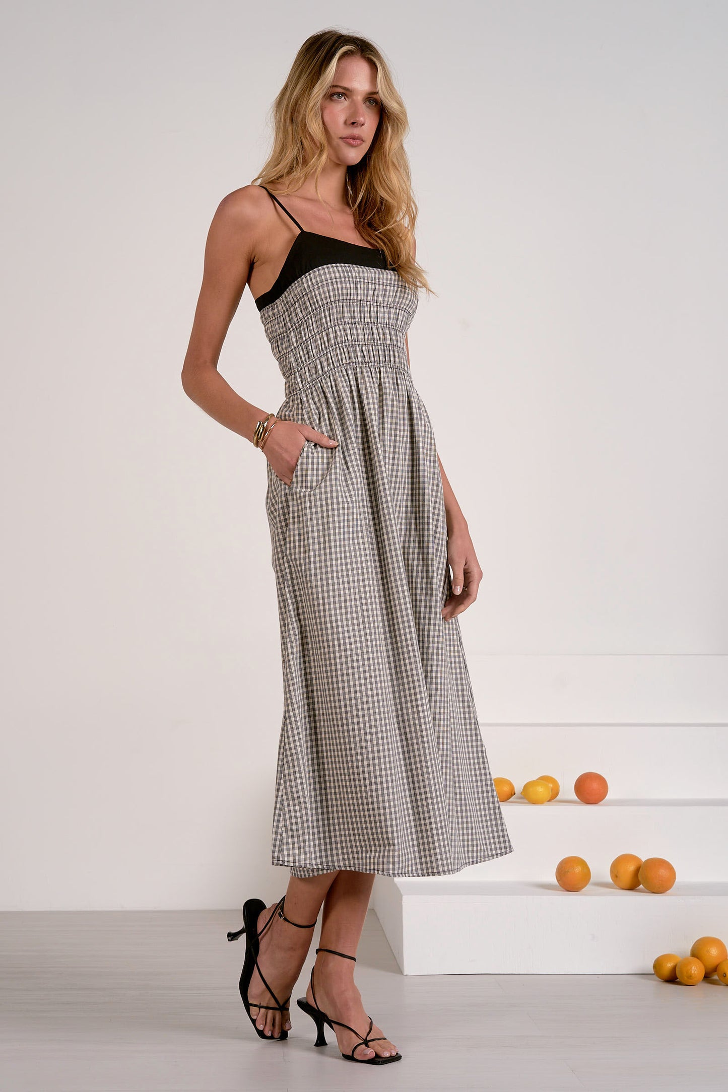 Tessa Color Block Maxi Dress