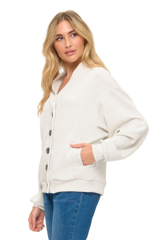 Oversized Collared Cardigan