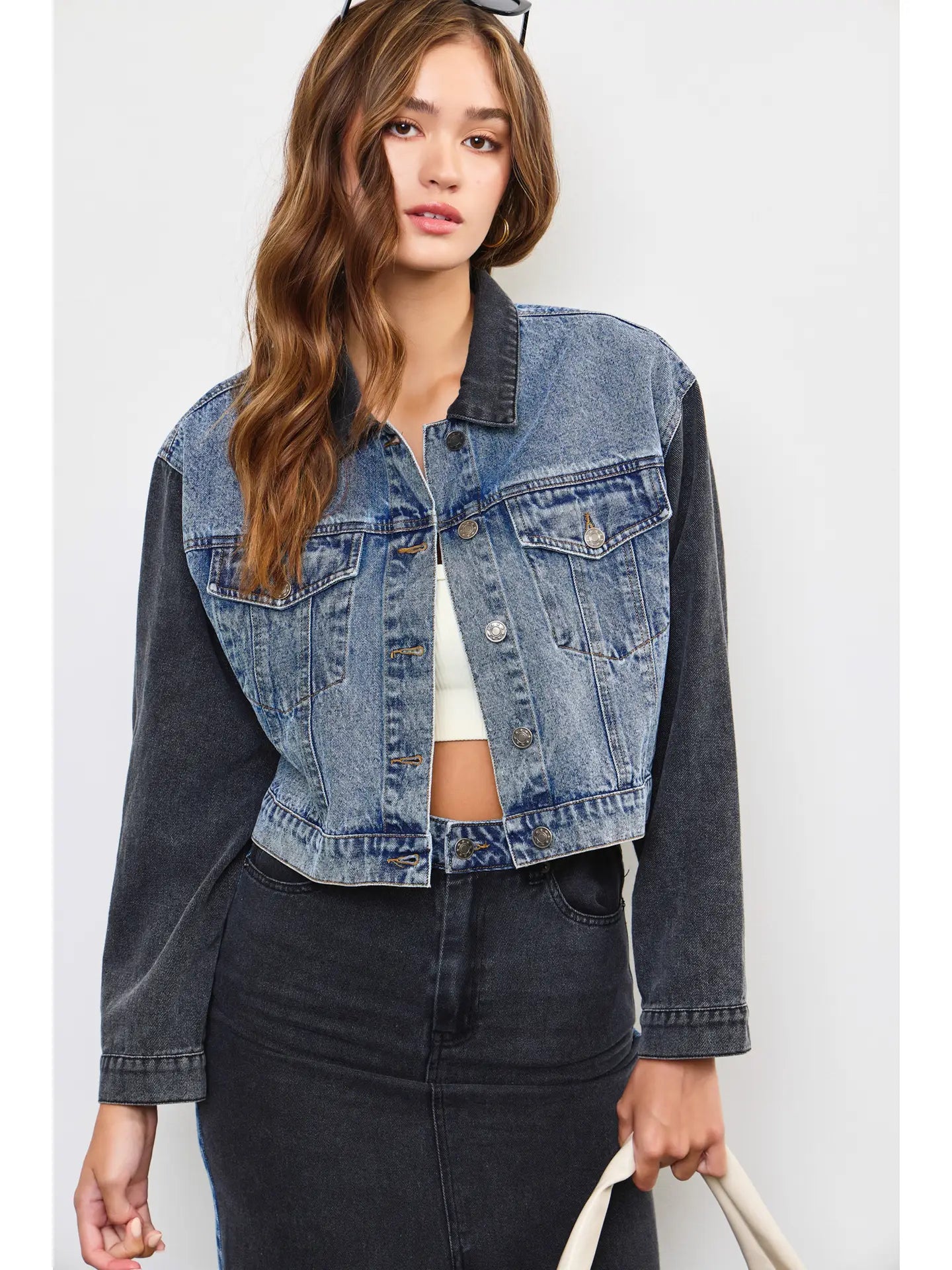 Two Toned Denim Jacket