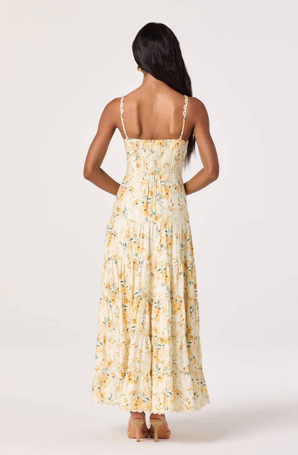 Tazia Scalloped Maxi Dress