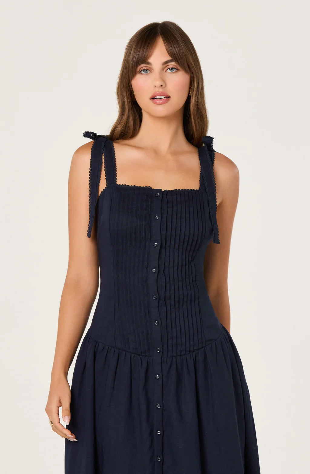 Marie Drop Waist Midi Dress