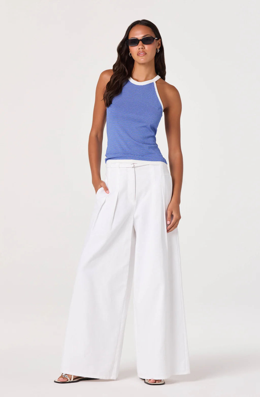 Aiden Pleated Wide Leg Pants