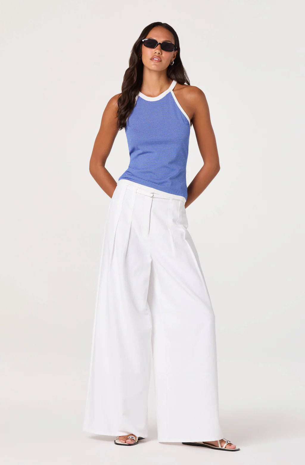 Aiden Pleated Wide Leg Pants