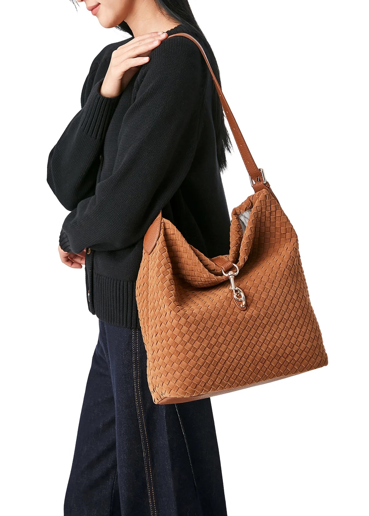 Sandy Woven Shoulder Bag