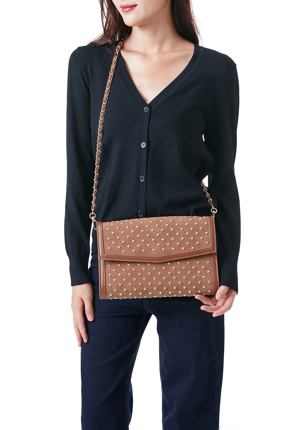 Becky Studded Clutch