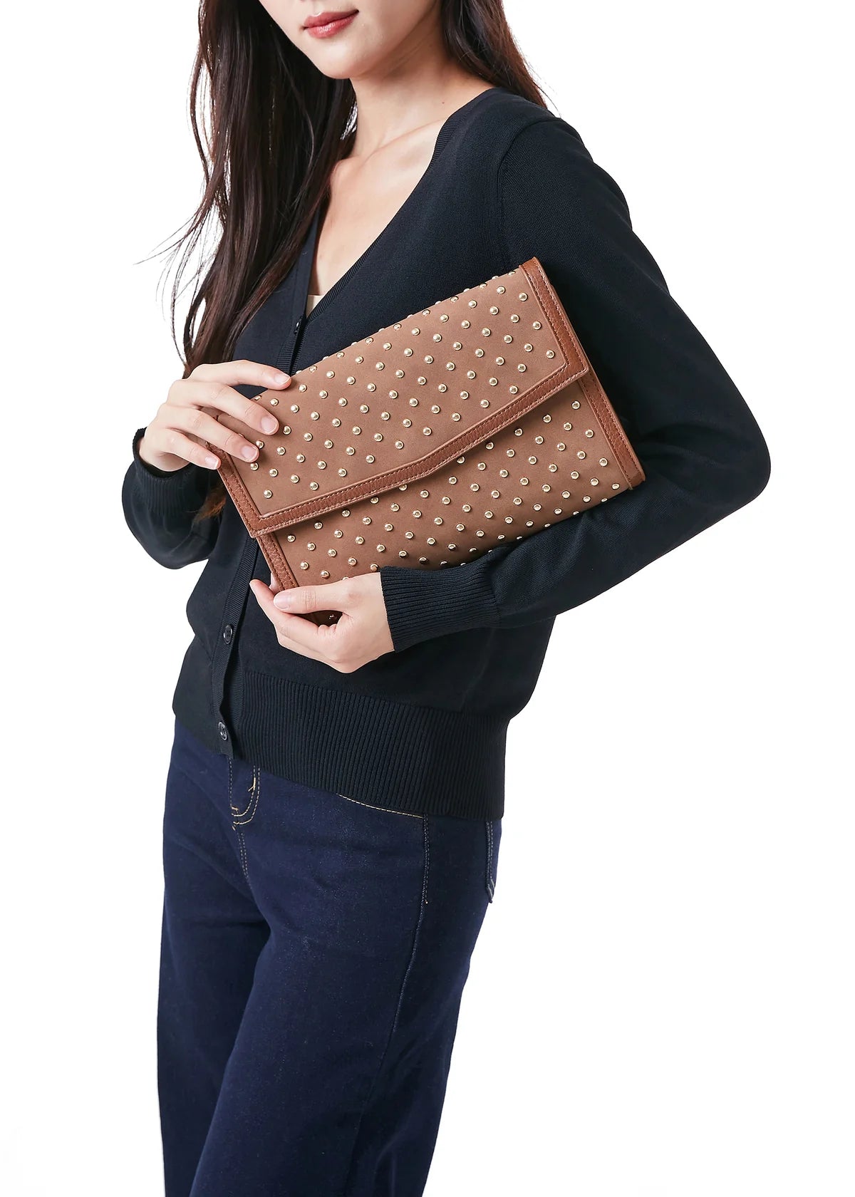 Becky Studded Clutch