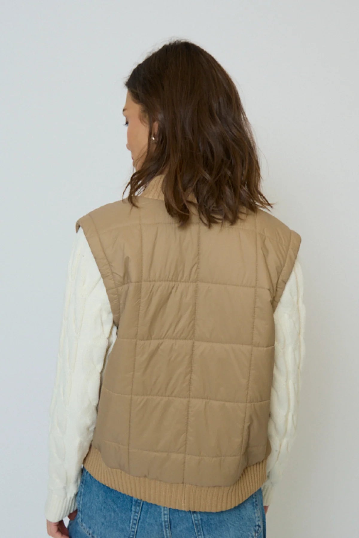 Brady Quilted Mixed Media Jacket